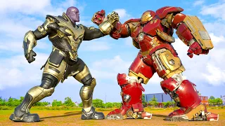 HulkBuster vs. Thanos: The Destiny Battle for the Universe | Movie Clip HD