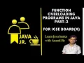 Function Overloading Programs in Java For ICSE Board Examination Class X