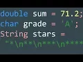Lecture 3 - char double escape sequences string length