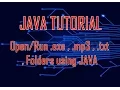 How to exe txt mp3 files folders in Windows using JAVA Eclipse Netbeans