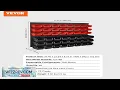 VEVOR Wall Mounted Storage Bins 48 Bin Parts Rack Organizer Garage Plastic Shop