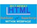 HTML tutorial for beginner 8 Html Subscript Superscript example HTML tutorial 2017