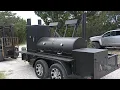 Matt s BBQ Pits LLC 250 Gallon Smoker with Cabinet on Trailer