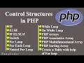 Control Structures In PHP If Else Else if Switch For loop For Each Nested For