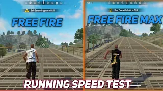 FREE FIRE VS FREE FIRE MAX RUNNING SPEED TEST Shorts  FREE FIRE VS FREE FIRE MAX RUNNING SPEED TEST Shorts
