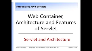 Servlet Features Life Cycle Methods and Servlet API