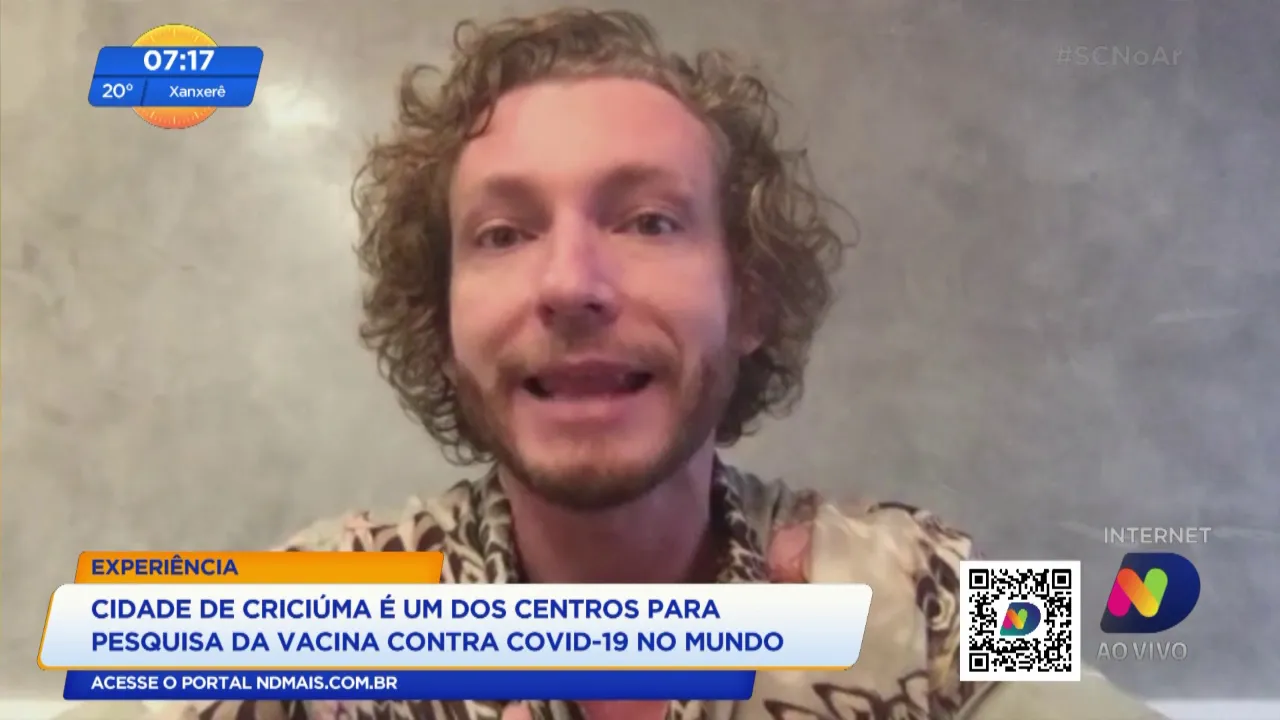 Cidade de Criciúma é um dos centros para pesquisa da vacina contra Covid-19 no mundo