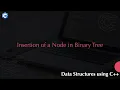 Insertion of a Node in Binary Tree