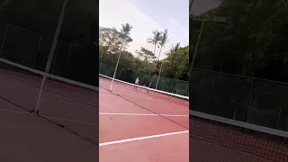 Malaysian marina = monkeys and tennis? #sailingfamily #monkeys #boatlife