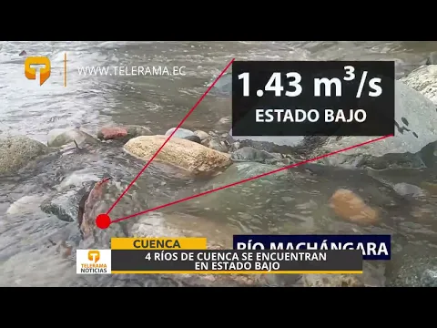 4 Ríos de Cuenca se encuentran en estado bajo