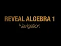 Reveal Algebra Book Navigation