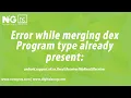 Error while merging dex Program type already present android support v4 os ResultReceiver MyResultR