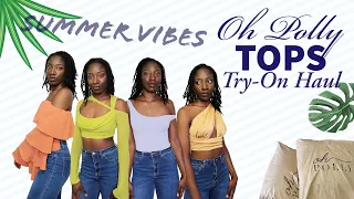 OH POLLY TRY-ON HAUL Stylish Tops Sizing Review JETJ Inspired