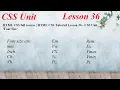 HTML CSS full course HTML CSS Tutorial Lesson 36 - CSS Unit Font Size