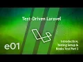 Test Driven Laravel - e01
