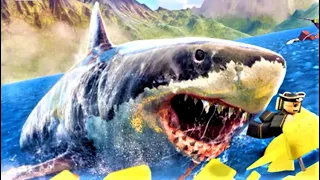 Ich spiele Roblox SharkBite 2 NEUES Haifischangriff-Videospiel von Abracadabra