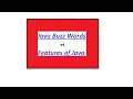 Java Buzz Words Features of Java Java Programming Telugu lectures