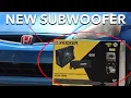 My Honda Fit Gets A SUBWOOFER Kicker 100W RMS