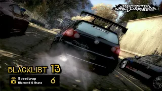 NFS Most Wanted 2005 Blacklist 13 6th Speedtrap Diamonds State Nfsmostwanted Gaming Race 