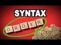 Learn English Words SYNTAX - Meaning Vocabulary with Pictures and Examples