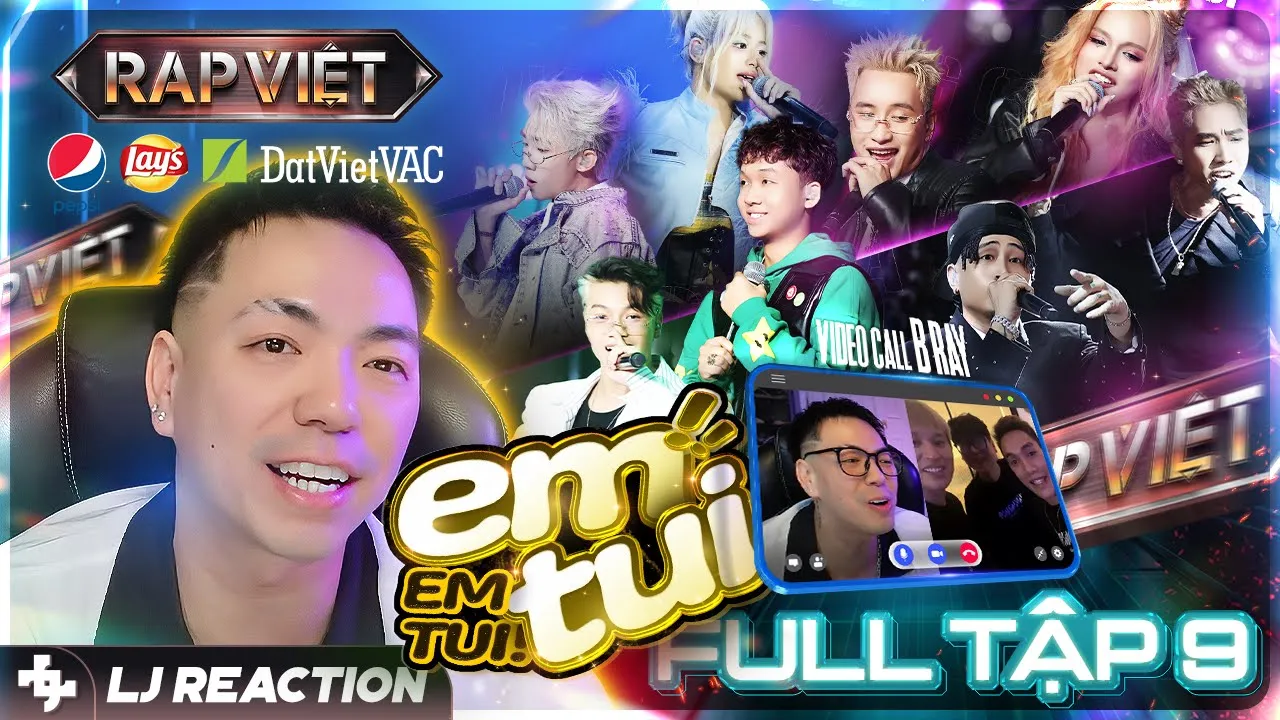Outline Video LJ Reaction | RAP VIỆT MÙA 4 Tập 9 | Em tui em tuiii