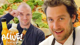 Brad and Sean Evans Make Cast-Iron Pizza It s Alive Bon Appetit