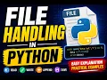 Python File Handling Open Read Write and Save