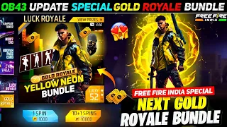 Download Next Gold Royale Free Fire🥳🤯 | New Gold Royale Free Fire | Ob43 Update Free Fire Gold Royale Bundle MP3