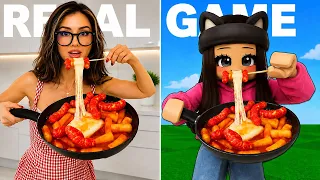 Roblox Mukbang Food Game IN REAL LIFE NEW FOOD