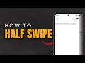 How to Half Swipe on Snapchat