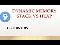 C Pointers Dynamic Memory Stack vs Heap