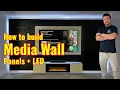 DIY Floating TV Wall with LED Lights Clean Modern Look TVmountLA