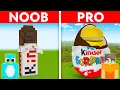 Download Lagu NOOB vs PRO: KINDER CHOCOLATE House Build Challenge in Minecraft