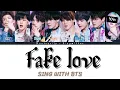 Download Lagu KARAOKE BTS DUET | FAKE LOVE [ 8 Members ] | Easy Lyrics and Backing vocals