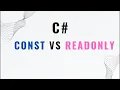 Understanding const readonly and static in C