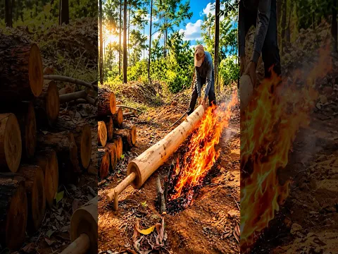 The technique of making a house with natural materials.Survival in the rainforest #outdoors #build