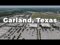Firewheel Town Center in Garland Texas Aerial Drone 4k 60fps