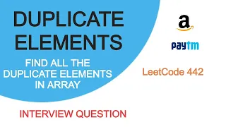 Find Duplicate Elements in an Array Naive-Better-Best approach Leetcode 442