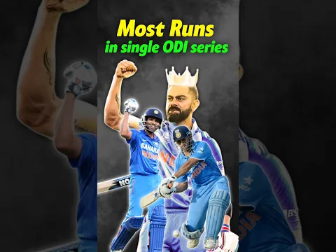 Most Runs 🔥 in Single ODI Series By Indians 🇮🇳