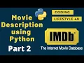 Movie Description Using Python Part 2 Python Project For Absolute Beginners Step by Step