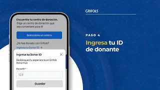 Grifols DonorHub Ingresa tu ID de Donante