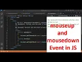 mouseup and mousedown event in JavaScript Events in JS JavaScript Tutorial in Hindi Part 52