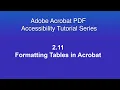2 11 Formatting Tables in Acrobat