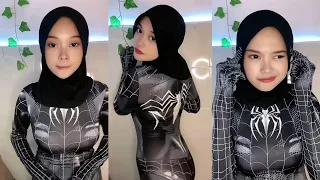 live jilbab cosplay spiderman tiktok live part 7