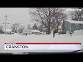 NOW Side roads in Cranston are still covered in snow as of 9 a m