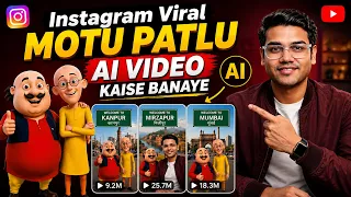 instagram viral motu patlu ai video kaise banaye trending ai vlog city u0026 village reels motupatlu