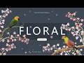 Modern Floral PowerPoint Template - Dark Background Presentation with Pink Accents