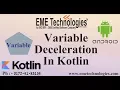 Kotlin Basic Syntax - Variable In Kotlin EME Technologies