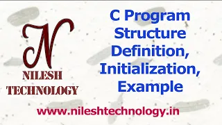 C Program Structure Part1 - Definition Initialization Example
