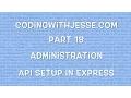 API Setup in Express -